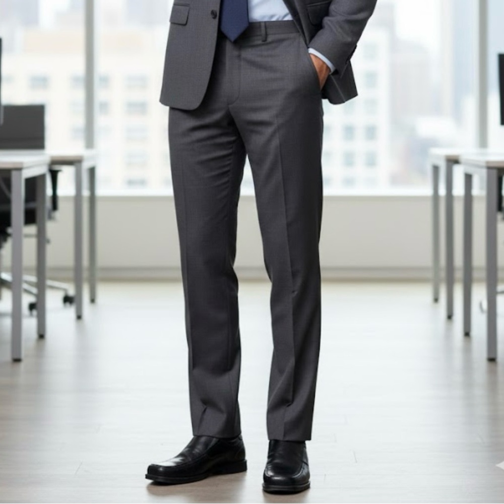 Men's Gray Suit Pants